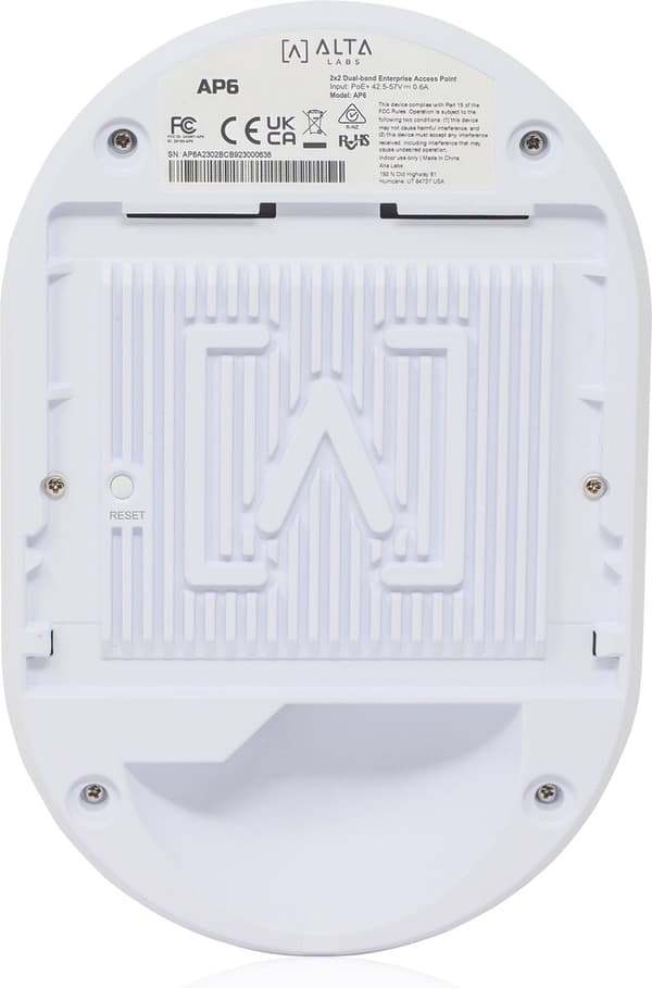 Alta Labs - AP6 - 2x2 WiFi 6 indendørs AP