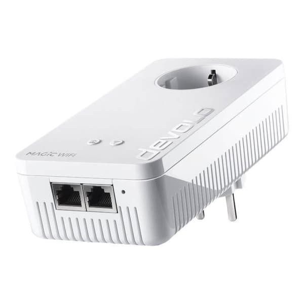 devolo Magic 1 WiFi Multiroom Bridge Kit HomeGrid 802.11a-b-g-n-ac Dual Band Wall Plug-in (2-pack) Vit