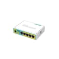 Miniatyrbild 1 av 3: Mikrotik hEX PoE lite Router ansluten Fast Ethernet White