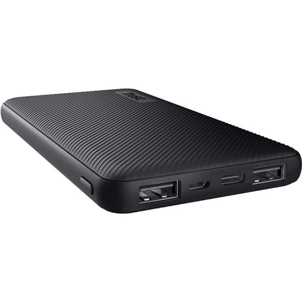 Externt batteri - Trust - Primo - 10000mAh - Ultratunt - 3 ingångar - USB-C