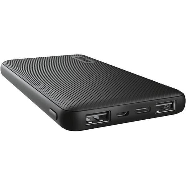 Externt batteri - Trust - Primo - 10000mAh - Ultratunt - 3 ingångar - USB-C