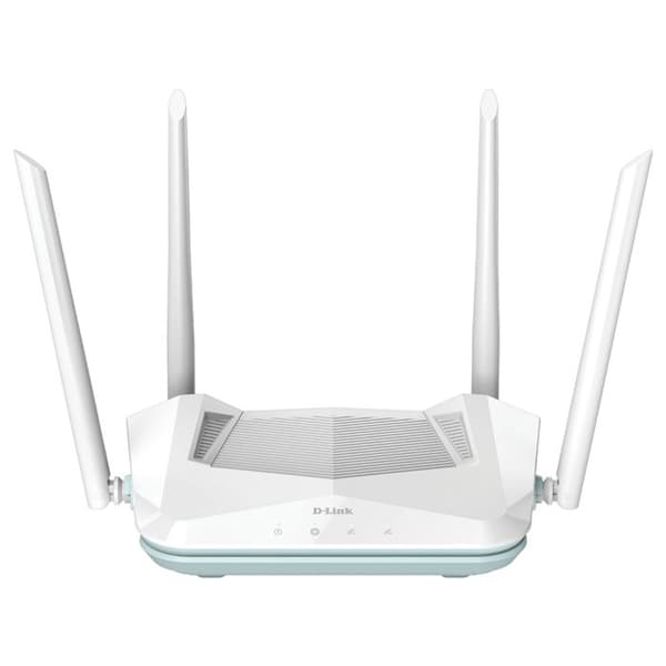 Router - D-Link - AX1500 - Wi-Fi 6 - Dualband (2,4 GHz / 5 GHz) - 4 Gigabit Ethernet-portar