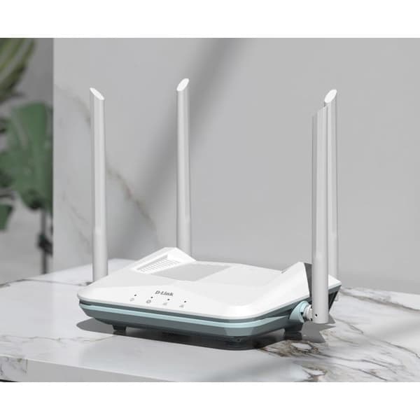 Router - D-Link - AX1500 - Wi-Fi 6 - Dualband (2,4 GHz / 5 GHz) - 4 Gigabit Ethernet-portar