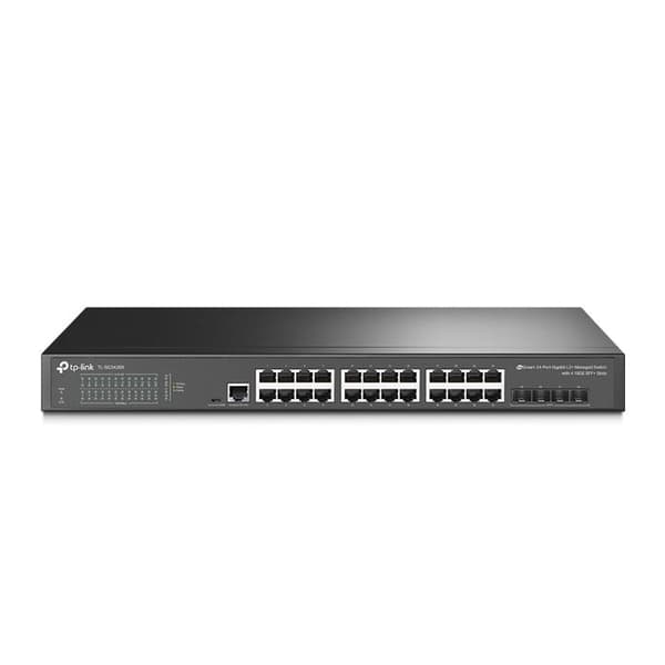 TP-Link TL-SG3428X Jetstream 24-portars Gigabit L2+ Managed Switch med 4 x 10GE SFP+-platser