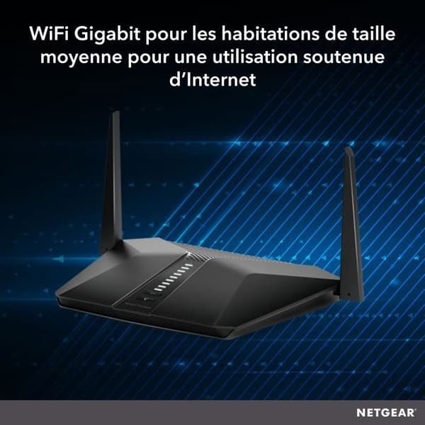 NETGEAR Nighthawk Wifi Router 6 AX 4, AX3000 upp till 3 Gbps | Perfekt för smarta hem (RAX40)- USED
