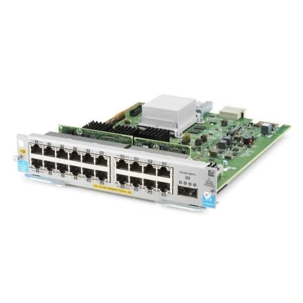 HPE ARUBA - Expansionsmodul - Gigabit Ethernet (PoE+) x 20 + 40 Gigabit QSFP+ x 1- USED