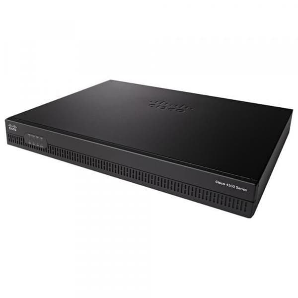 Cisco ISR 4321-router - Voice Security Bundle - GigE - 2 WAN-portar - Rackmonterbar Svart