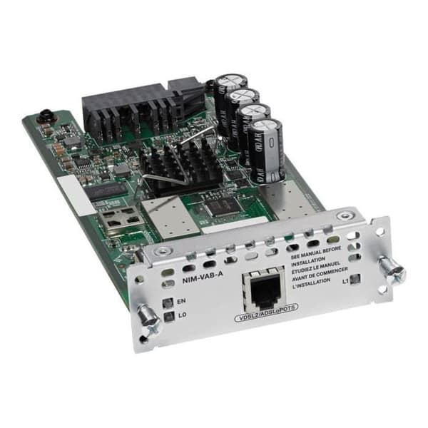 Cisco 1-ports VDSL2-ADSL2+ över POTS med bilaga A - ADSL-modem - Nätverksgränssnittsmodul (NIM) - för Cisco 4451