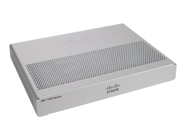 Router - Cisco - Integrated Services Router 1101 - 4 GigE-portar - Rackmonterbar - Inbyggd switch
