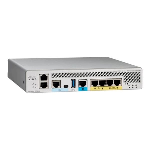 Cisco Wireless Controller 3504 4-portars PPP-nätverkshanteringsenhet, 10 GigE, 802.11ac Wave 2, 802.11ac Wave 1...