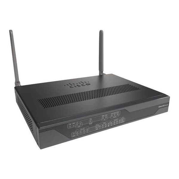 Cisco 881 Fast Ethernet Secure trådlös router med 802.11n WiFi - 4 portar - varumärket CISCO