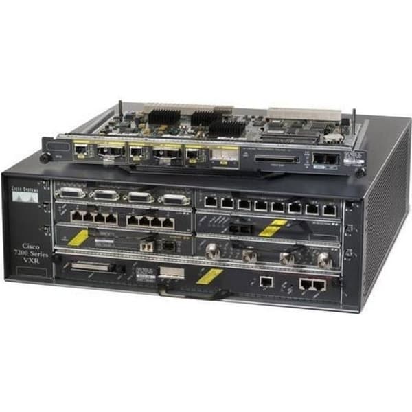 Cisco 7206VXR w- NPE-G2, 10 100 Mbit-s, 10-100Base-T(X), Ethernet (RJ-45), SNMP, svart, 3U