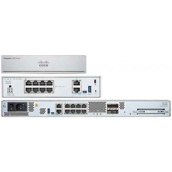 Brandvägg - Cisco - FPR1010-ASA-K9 - 2000 Mbit/s - 0,5 Gbit/s - 8096 MB RAM