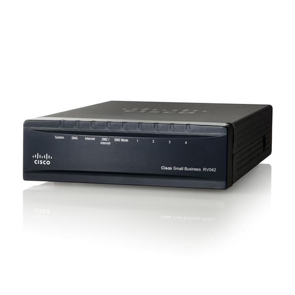 Cisco RV042 Dual WAN VPN-router- REFURBISHED | Svart, Silver | A+ ...