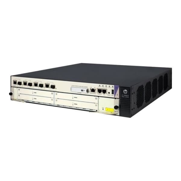 HPE HSR6602-G - Router - 4-portars switch - GigE - Rackmonterbar Svart