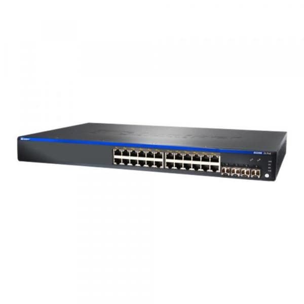 Juniper EX 2200 24P Switch - C3 - Managed - 24 x 10/100/1000 (PoE+) + 4 x Gigabit SFP Svart