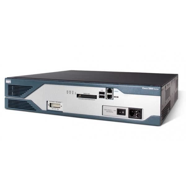 Router - CISCO - CISCO2821-SEC/K9 - Ethernet LAN - Integrerad brandvägg - Gigabit Ethernet- USED