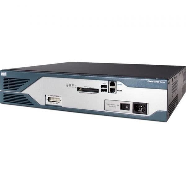 Router - CISCO - C2851-H-VSEC/K9- USED Blå, Cyan, Vit