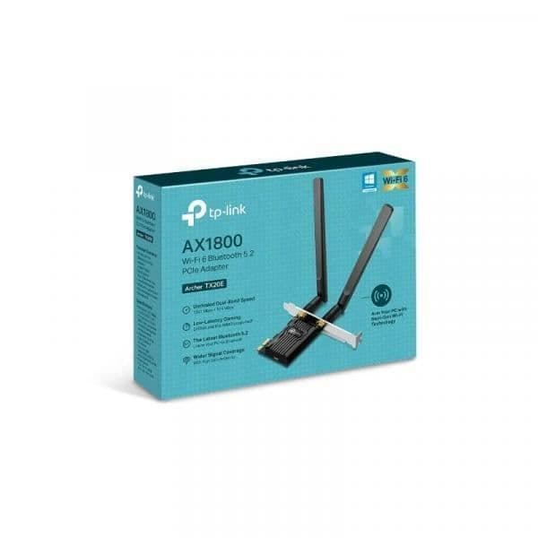 Nätverkskort - TP-Link - Archer TX20E - Wi-Fi 6 - Bluetooth 5.2 - 2 dubbelband antenner