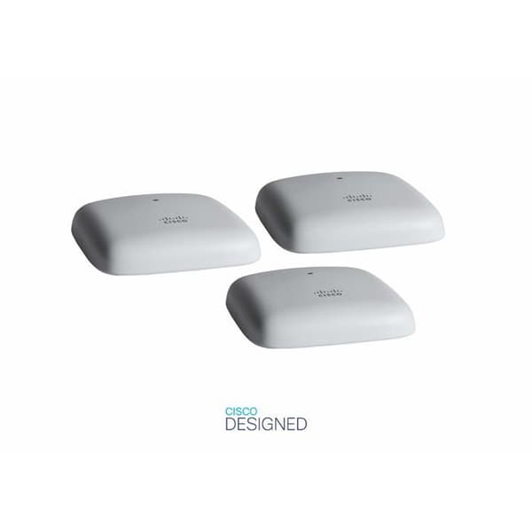 Cisco Business 140AC 802.11ac 2x2 Wave 2 Port 1GbE takfäste 3-pack - 3-CBW140AC-E