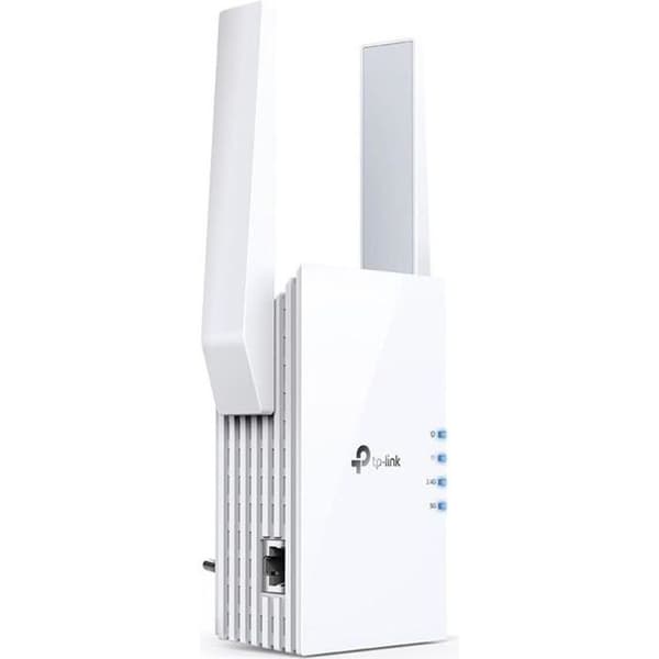 Kraftfull WiFi 6 repeater AX1800 Mbps - TP-Link RE605X - Täcker upp till 100 m² - Dual band - Kompatibel med alla boxar Vit
