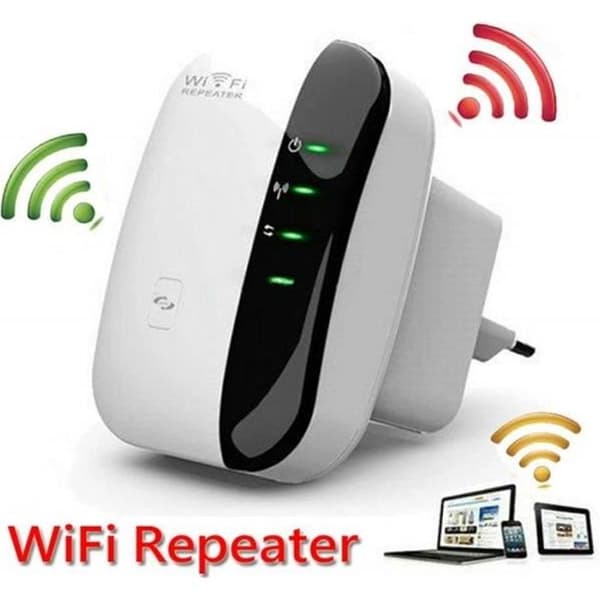 WiFi Repeater-förstärkare, 300 Mbps Repeater 2.4G WiFi Extender har AP/Repeater och WPS-funktion, med RJ45-nätverkskabel