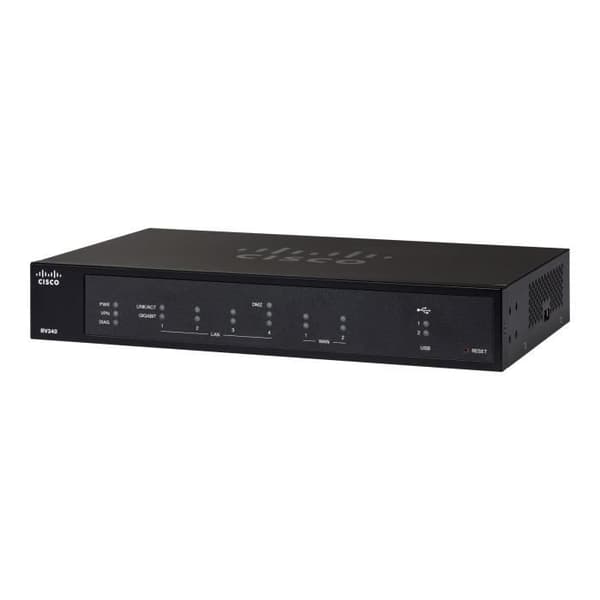 Cisco Small Business RV340 - Router - GigE - WAN-portar: 2 - Rackmonterbar