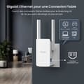 Miniatyrbild 3 av 4: TENDA WiFi Repeater 6 MESH AX3000, Enkel konfiguration, Ethernet-port, 2*5dBi-antenner, WiFi-förstärkare. A33