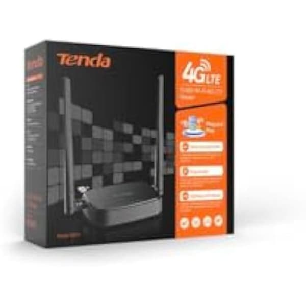 Tenda N300 Wi-Fi 4G LTE 4G05 Router - Kompatibel med smartphones - 2,4 GHz frekvensband