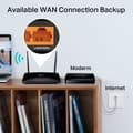 Miniatyrbild 4 av 5: 4G LTE WiFi AC1200 Mbps router - TP-Link Archer MR400 - med löstagbara antenner