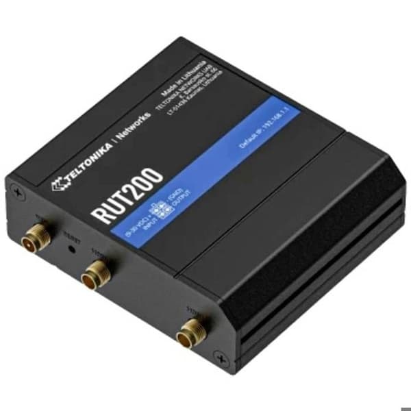 4G LTE-router - Teltonika - RUT200 - 2 x RJ45 10/100 Mbps - SMA-antenner - Industriell kompakt