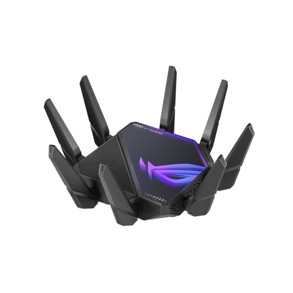 ASUS ROG Rapture GT-AXE16000 trådlös router 10 Gigabit Ethernet Triband (2,4 GHz/5 GHz/6 GHz) Svart