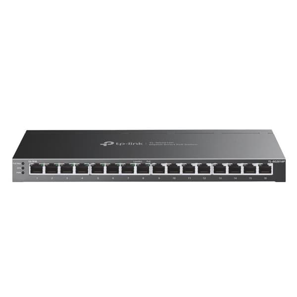 Administerad switch - TP-Link - TL-SG2016P - 16 RJ45-portar - PoE - Gigabit Ethernet