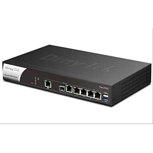 Router - DRAYTEK - VIGOR2962 - Brandvägg - VPN - QoS Svart, Vit