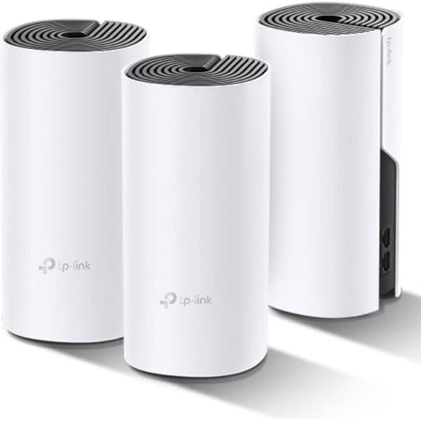 Mesh WiFi + 1000 Mbps Powerline - TP-Link Deco P9 (3-pack) - WiFi-system - 400 WiFi-täckning - 2 Gigabit Ethernet-portar Vit