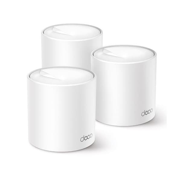 WiFi 6 Mesh AX3000 Mbps - TP-Link Deco X50 (3-pack) - WiFi-täckning på 550㎡ - Kompatibel med alla fiberboxar
