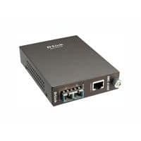 D-LINK fiberoptisk mediakonverterare - GigE - 1000Base-LX, 1000Base-T - RJ-45 / Single Mode SC - Upp till 15 km