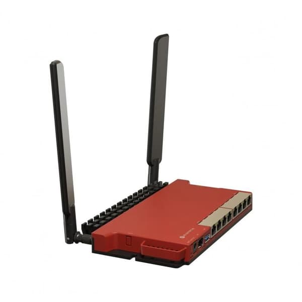 Mikrotik L009UiGS-2HaxD-IN enkelbands Gigabit Ethernet trådlös router (2,4 GHz) Röd