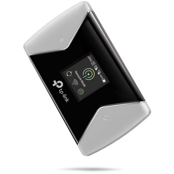 TP-Link 4G+ LTE Wi-Fi AC 1200 Mbps mobil router: 4G+ hastighet på 300 Mbps, bärbar, 3000 mAh batteri, LCD-skärm (M7450)
