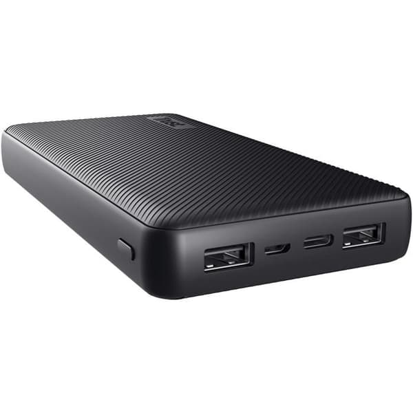 Trust Primo Fast Externt batteri 20000mAh, 3A USB-C Power Bank, 3 ingångar, iPhone / iPad / Samsung Laddare - Svart Svart