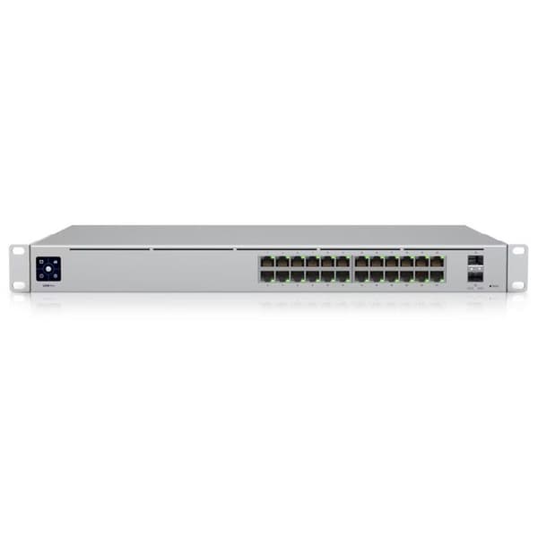 Switch - UBIQUITI - USW-PRO-24 - 24 portar - Gigabit Ethernet - Svart Silver