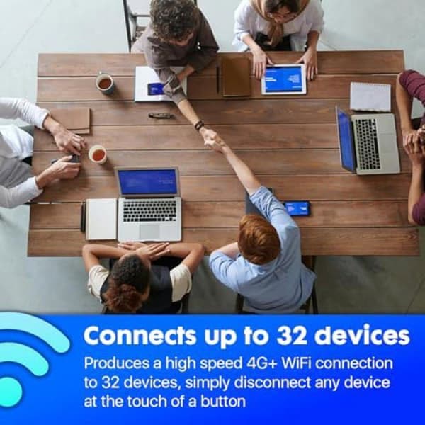 ZTE U10 Portable Hotspot - Wi-Fi 6/4G LTE - Låg kostnad - Vit