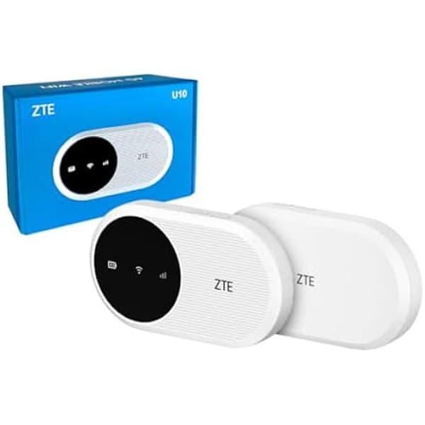 ZTE U10 Portable Hotspot - Wi-Fi 6/4G LTE - Låg kostnad - Vit
