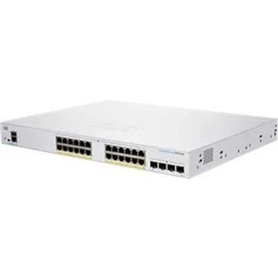 CISCO CBS350 Managed 24-ports GE Full CBS350 MANAGED 24-PORTAR GE FULL POE 4X1G SFP Silver