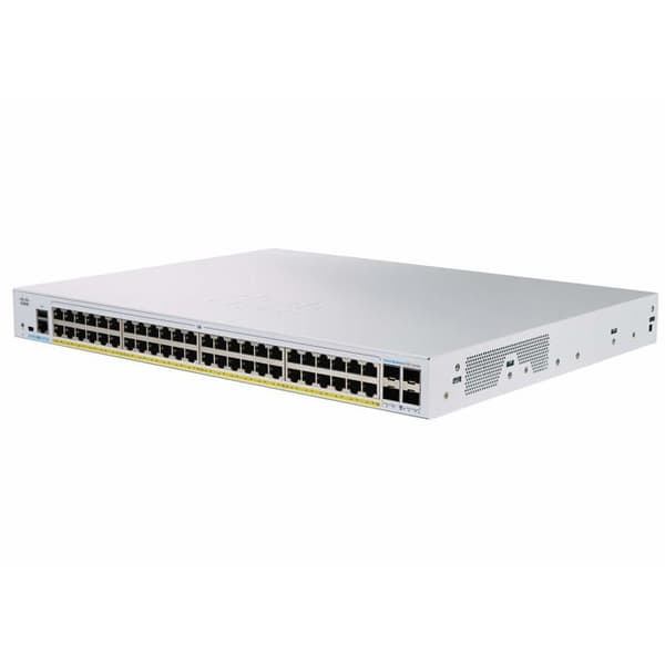CISCO CBS350 Managed 48-ports GE Full CBS350 MANAGED 48-PORTAR GE FULL POE 4X1G SFP- USED Silver