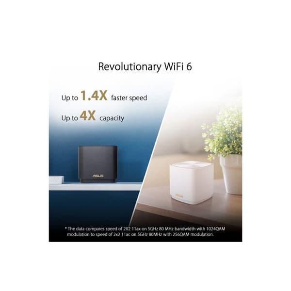 Mesh-router - ASUS - ZenWiFi XD5 x3 - WiFi 6 - Total täckning - 3000 Mb/s