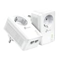 Miniatyrbild 1 av 6: TPLINK AV1000 2P Gigabit Passthrough PW AV1000 2-Port Gigabit Passthrough Powerline Starter Kit
