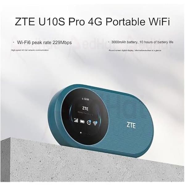 Router - ZTE - U10S Pro - 4G - WiFi 6 - Mobil hotspot - 300 Mbits/s