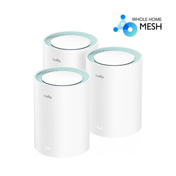 Cudy M1300 Ac1200 Dual Band Wifi 5 Mesh Gigabit Pack 3 Mesh System