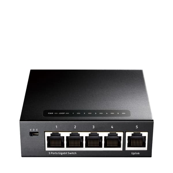 Gigabit-switch - Cudy - GS105 - 5 portar - Icke hanterad - Auto-MDI/MDIX